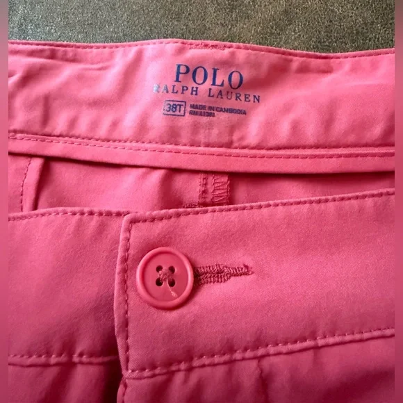 Polo Ralph Lauren 38T x 11" Red Flat Front Chino Shorts - Picture 4 of 6